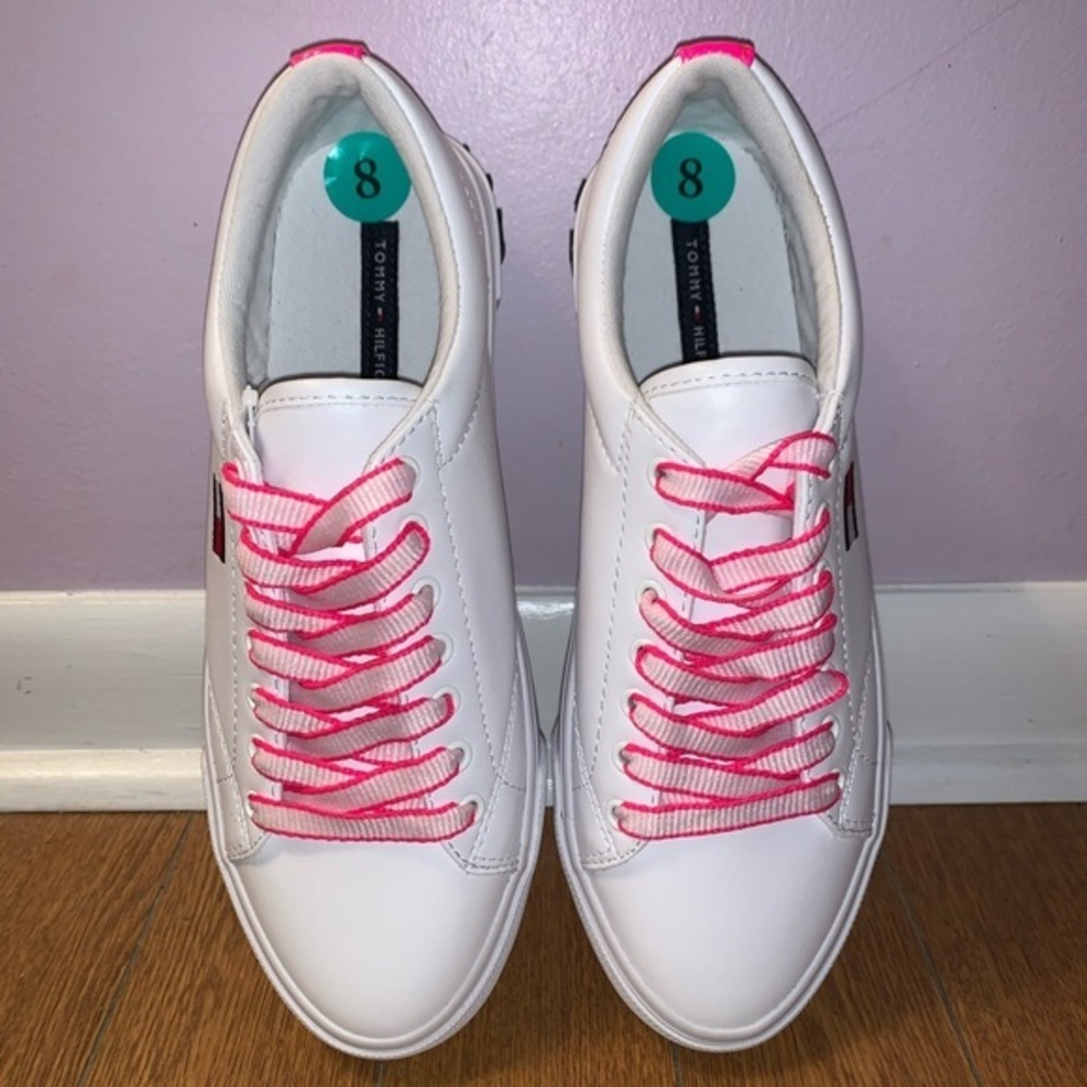 NWOT Tommy Hilfiger Flint 2 Hot Pink/White… - Picture 14 of 16